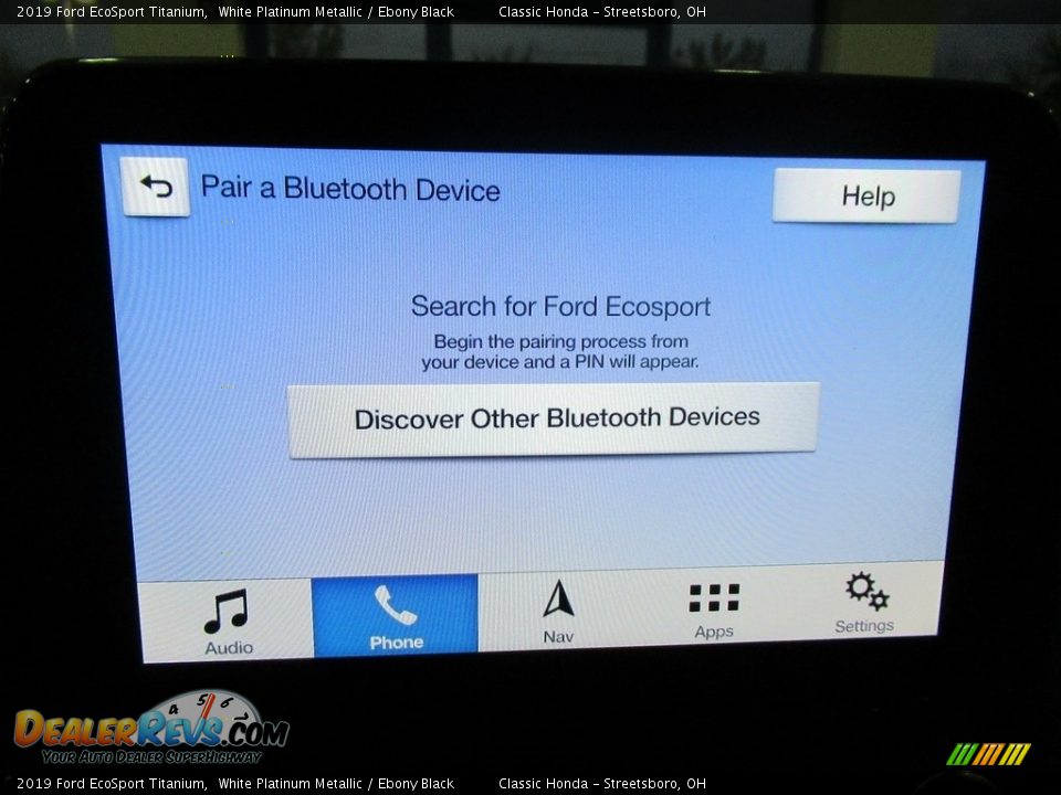 2019 Ford EcoSport Titanium White Platinum Metallic / Ebony Black Photo #36