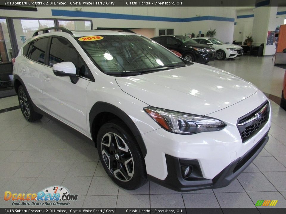 2018 Subaru Crosstrek 2.0i Limited Crystal White Pearl / Gray Photo #3