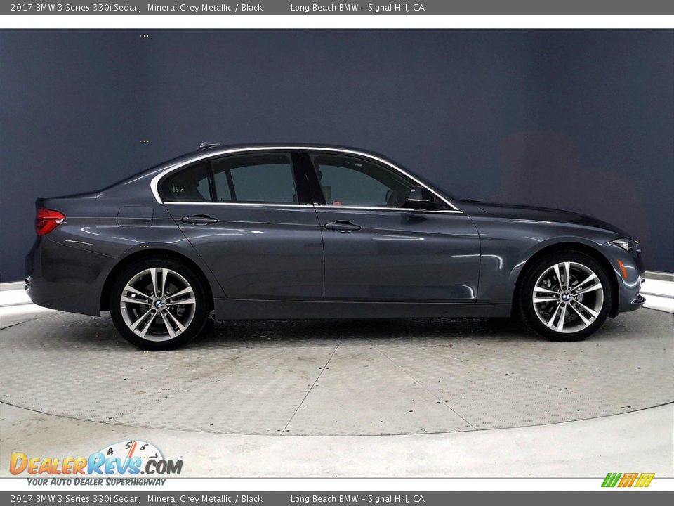 2017 BMW 3 Series 330i Sedan Mineral Grey Metallic / Black Photo #14