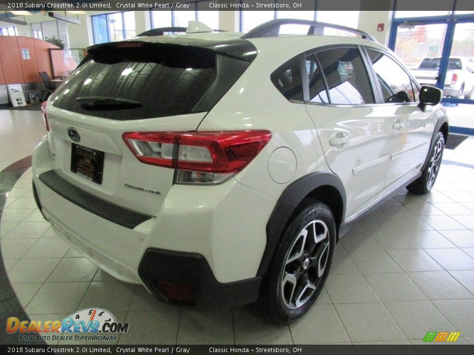 2018 Subaru Crosstrek 2.0i Limited Crystal White Pearl / Gray Photo #7