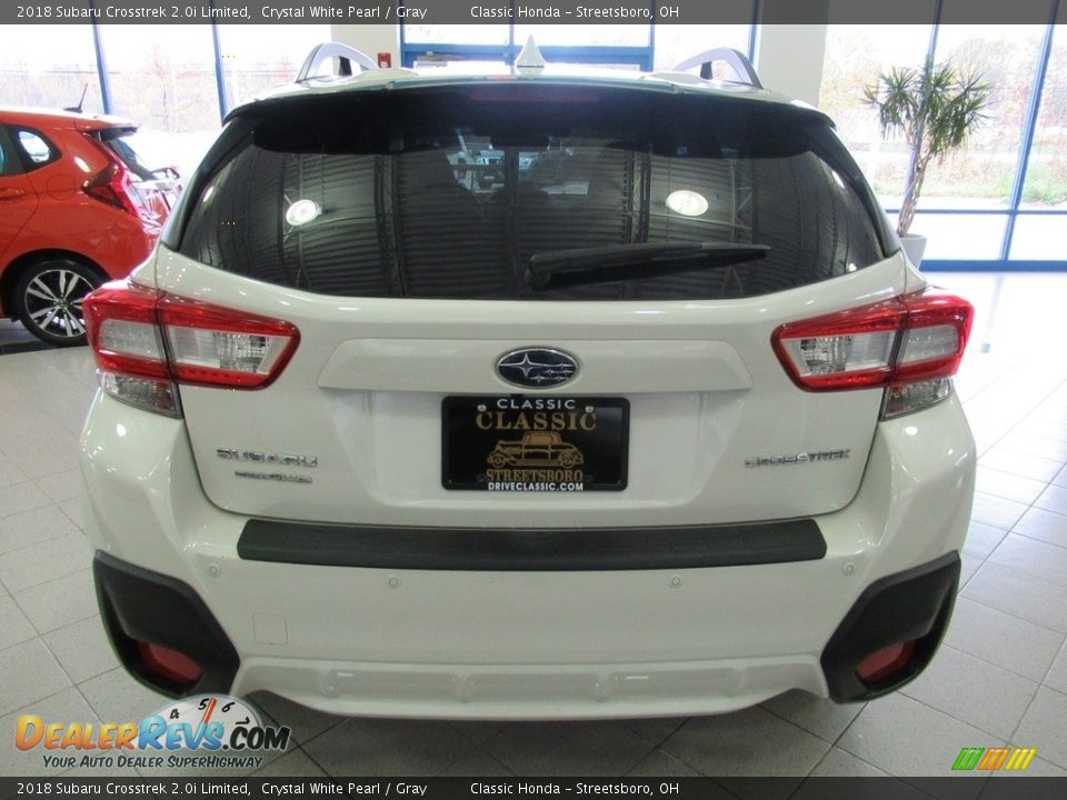 2018 Subaru Crosstrek 2.0i Limited Crystal White Pearl / Gray Photo #8