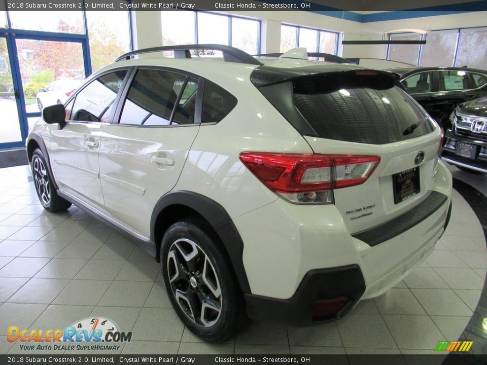 2018 Subaru Crosstrek 2.0i Limited Crystal White Pearl / Gray Photo #9