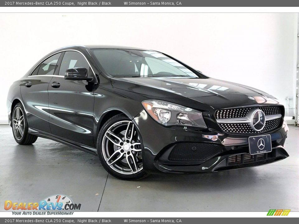 2017 Mercedes-Benz CLA 250 Coupe Night Black / Black Photo #34