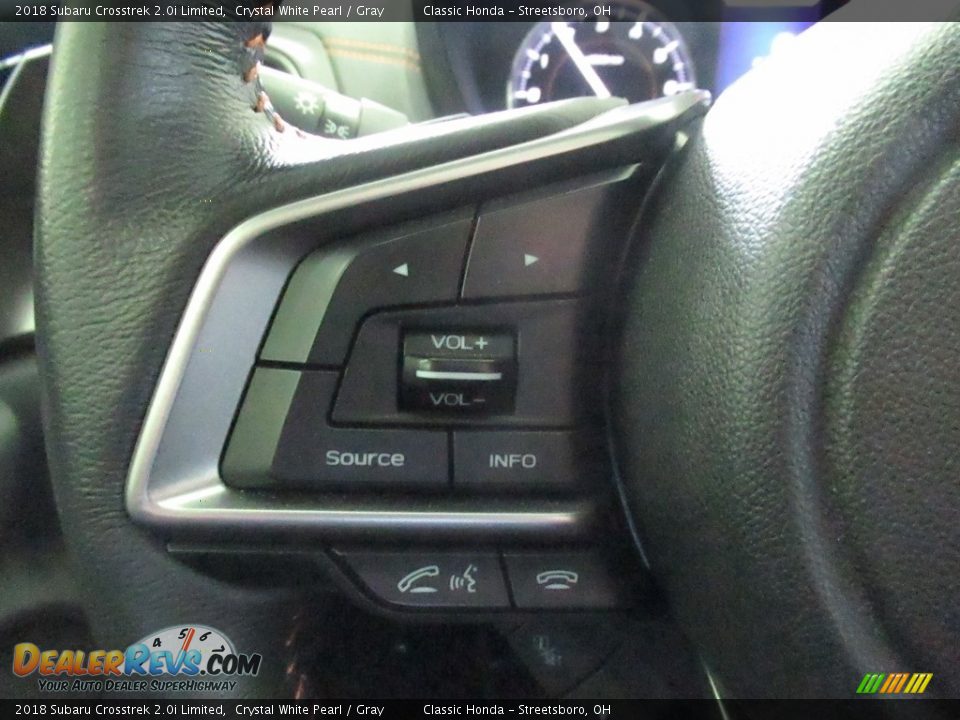 2018 Subaru Crosstrek 2.0i Limited Crystal White Pearl / Gray Photo #32