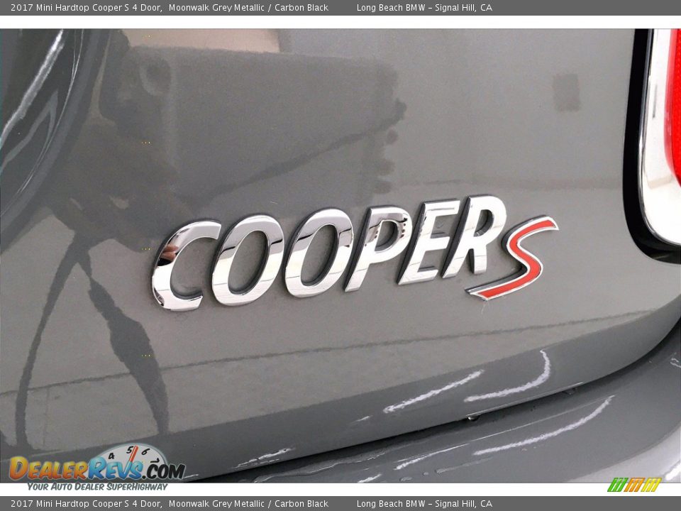 2017 Mini Hardtop Cooper S 4 Door Moonwalk Grey Metallic / Carbon Black Photo #7