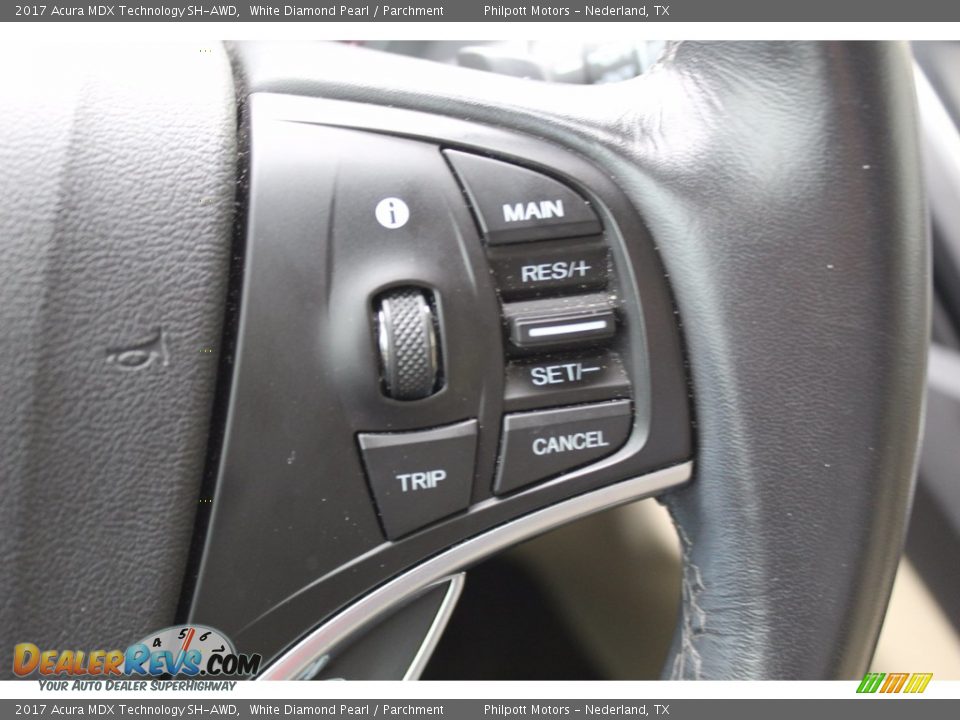 2017 Acura MDX Technology SH-AWD White Diamond Pearl / Parchment Photo #12