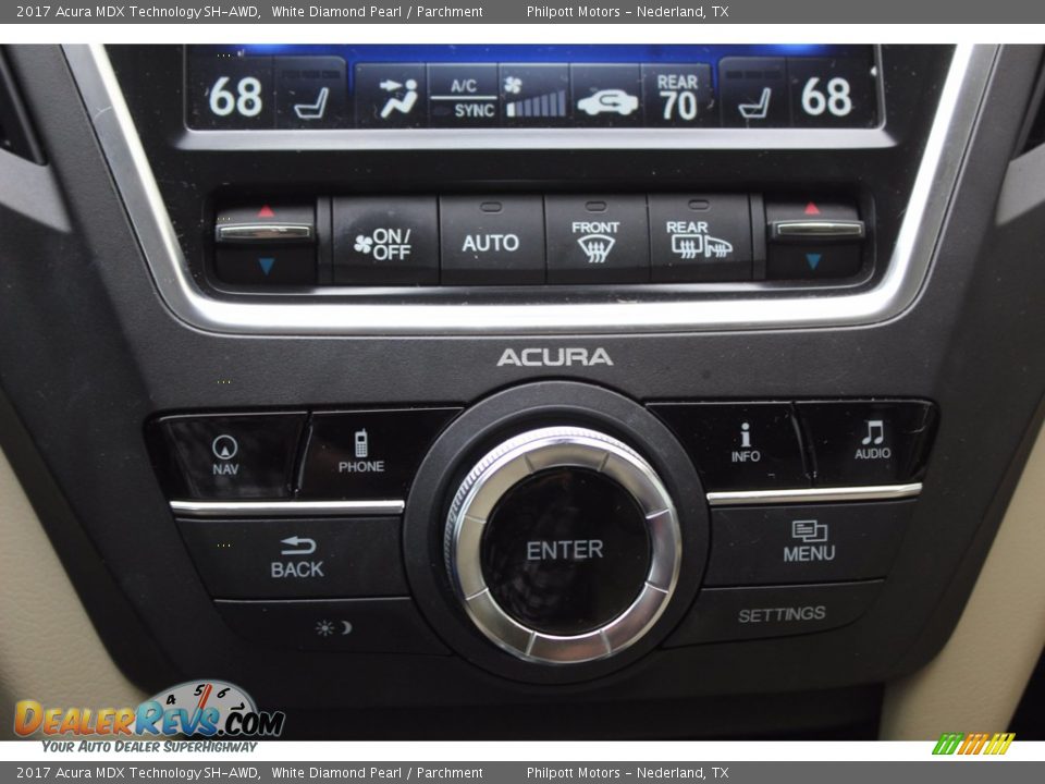 2017 Acura MDX Technology SH-AWD White Diamond Pearl / Parchment Photo #17