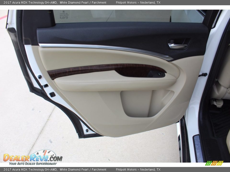 2017 Acura MDX Technology SH-AWD White Diamond Pearl / Parchment Photo #20