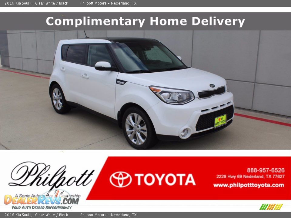 2016 Kia Soul ! Clear White / Black Photo #1