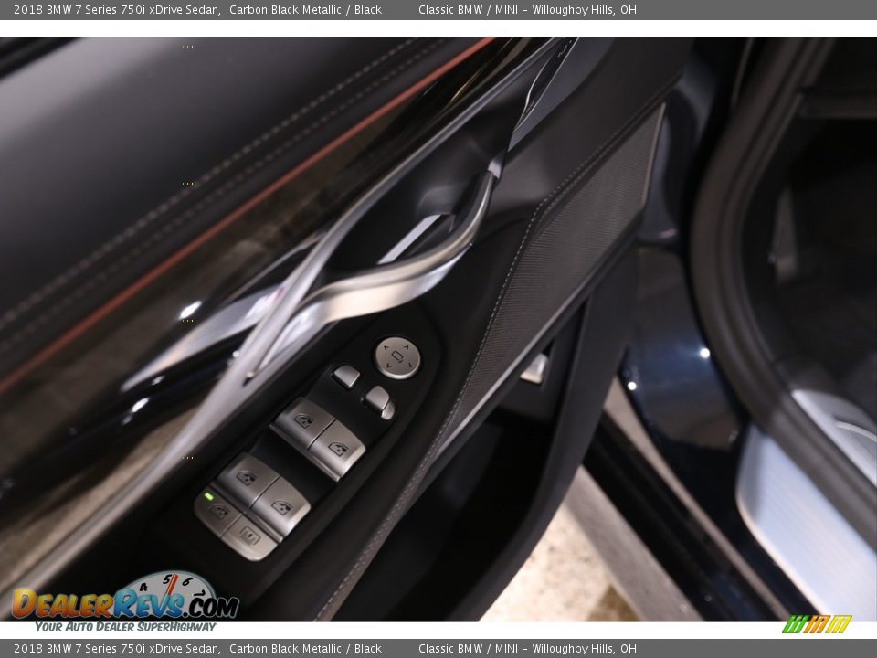2018 BMW 7 Series 750i xDrive Sedan Carbon Black Metallic / Black Photo #5