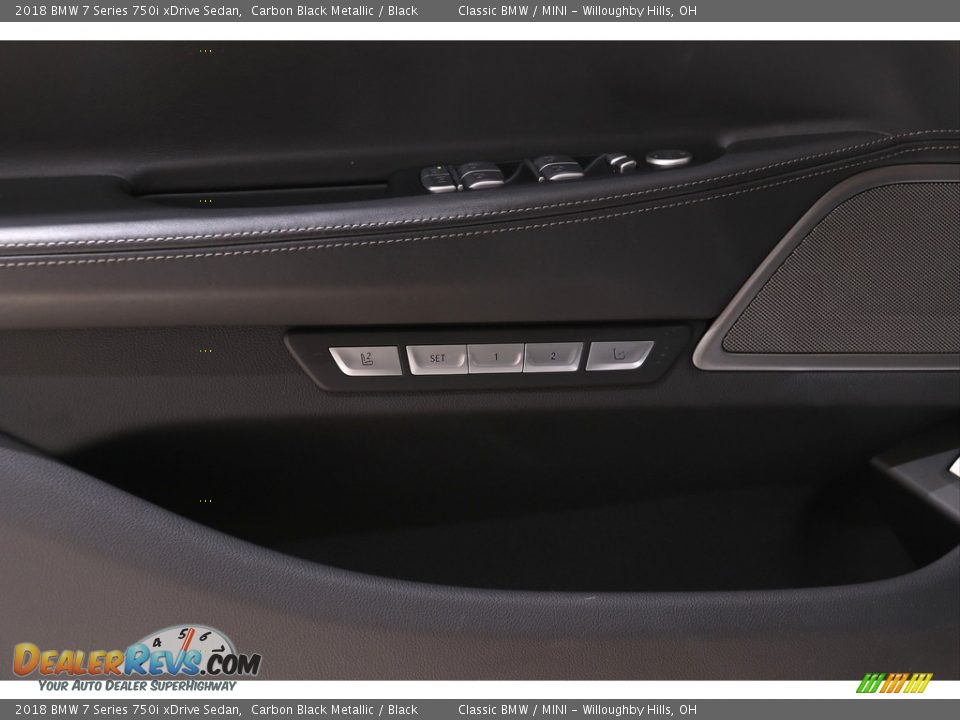 2018 BMW 7 Series 750i xDrive Sedan Carbon Black Metallic / Black Photo #6