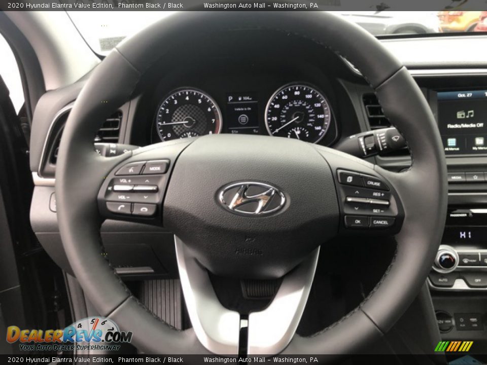 2020 Hyundai Elantra Value Edition Phantom Black / Black Photo #10