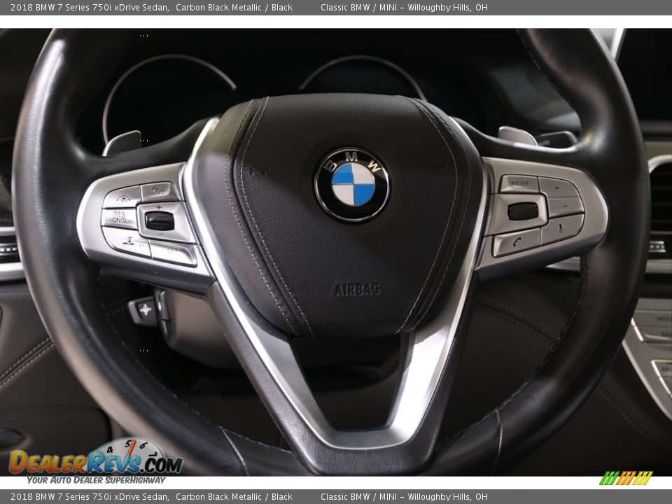 2018 BMW 7 Series 750i xDrive Sedan Steering Wheel Photo #11