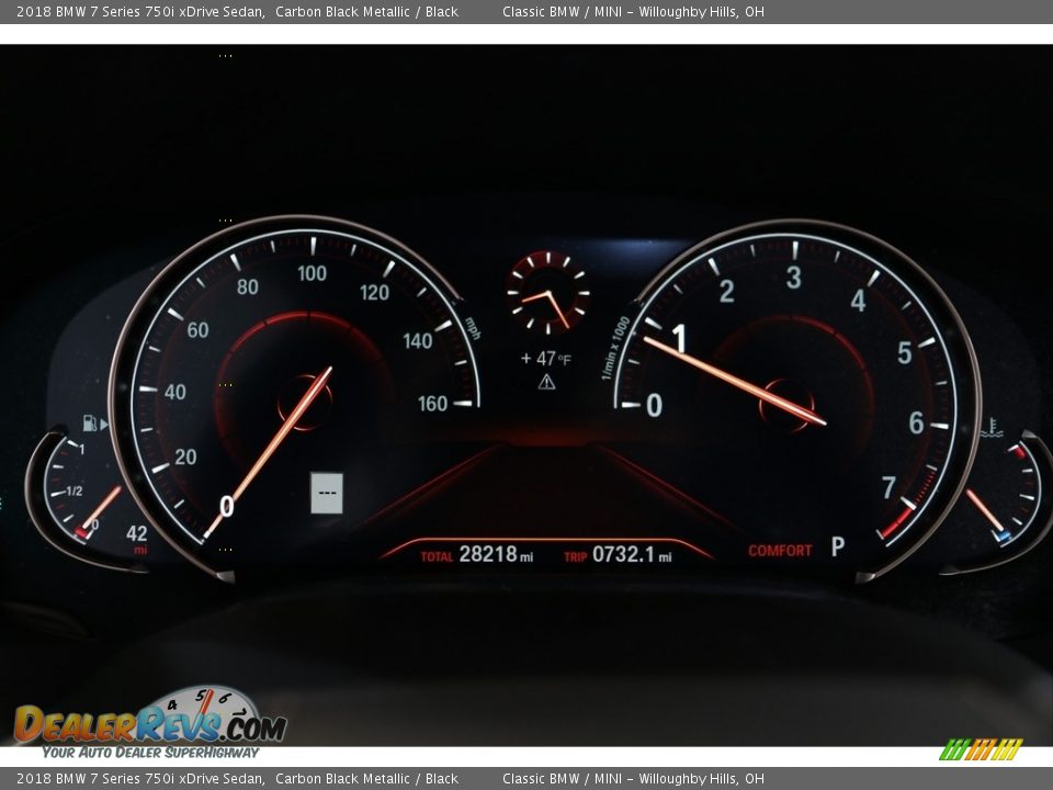 2018 BMW 7 Series 750i xDrive Sedan Gauges Photo #12