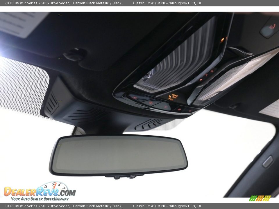 2018 BMW 7 Series 750i xDrive Sedan Carbon Black Metallic / Black Photo #13