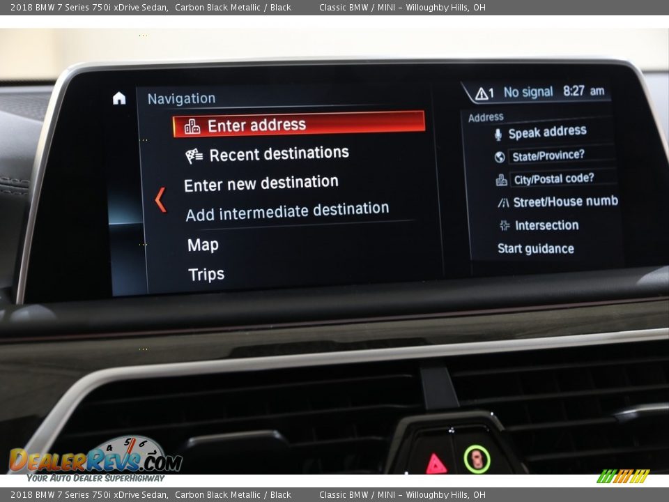 Controls of 2018 BMW 7 Series 750i xDrive Sedan Photo #22