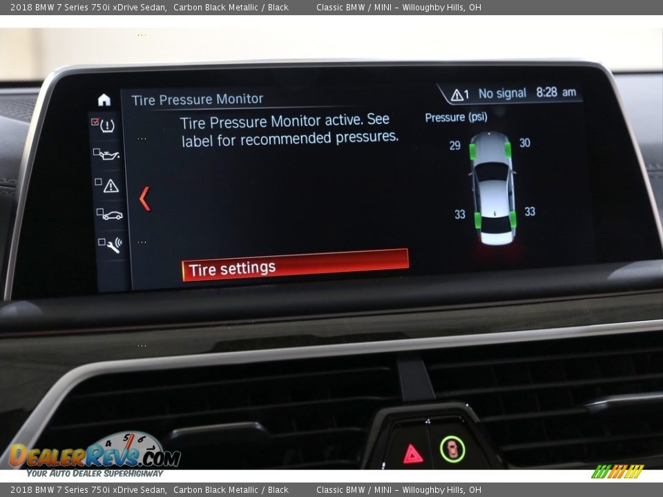 2018 BMW 7 Series 750i xDrive Sedan Carbon Black Metallic / Black Photo #26