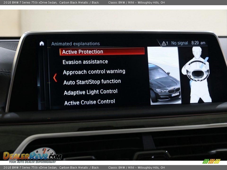 2018 BMW 7 Series 750i xDrive Sedan Carbon Black Metallic / Black Photo #30