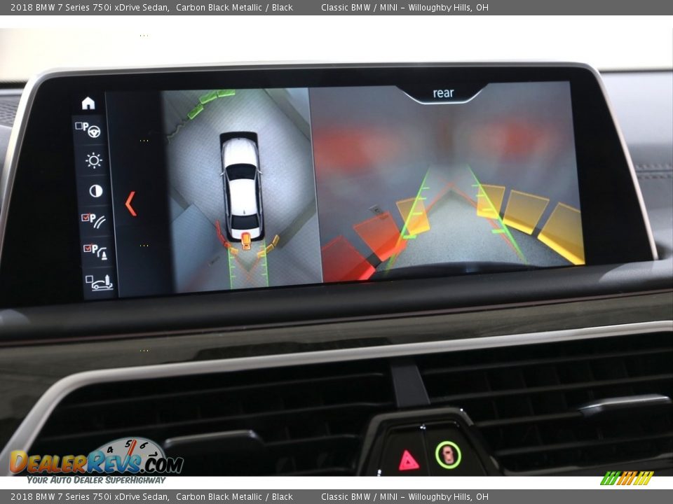 2018 BMW 7 Series 750i xDrive Sedan Carbon Black Metallic / Black Photo #32