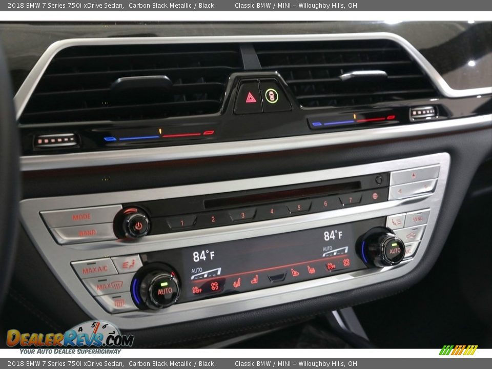 2018 BMW 7 Series 750i xDrive Sedan Carbon Black Metallic / Black Photo #33