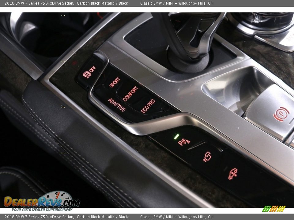 2018 BMW 7 Series 750i xDrive Sedan Carbon Black Metallic / Black Photo #36