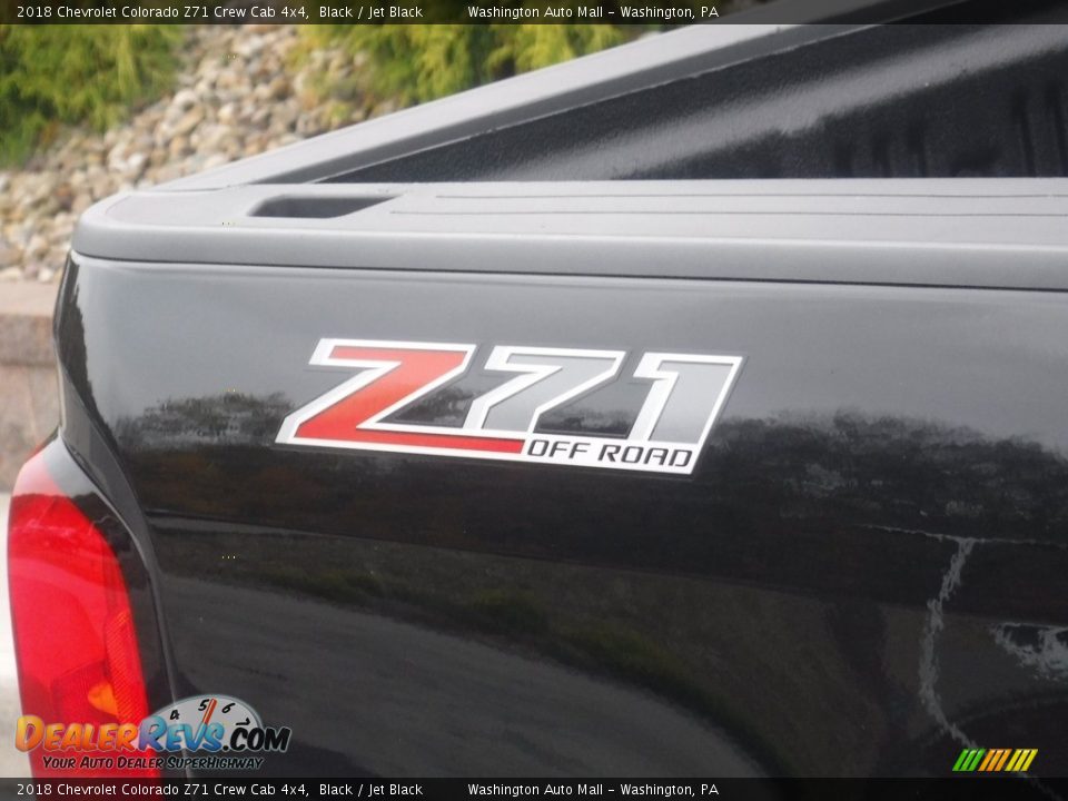 2018 Chevrolet Colorado Z71 Crew Cab 4x4 Black / Jet Black Photo #11