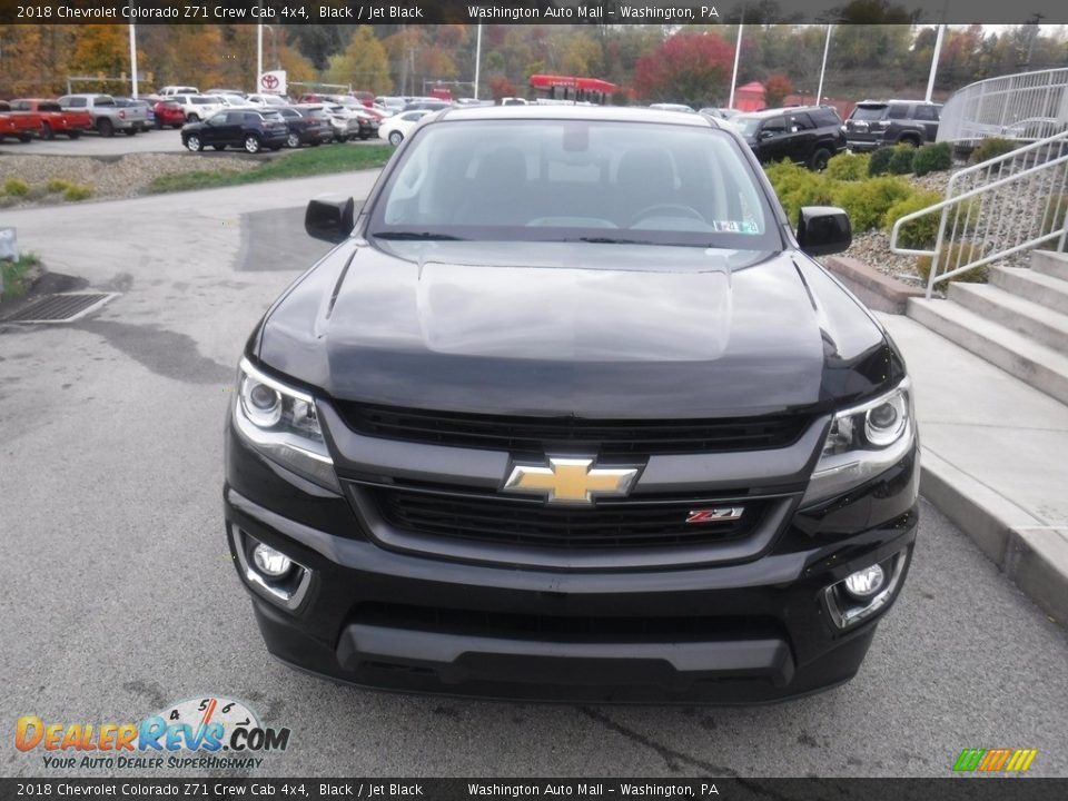 2018 Chevrolet Colorado Z71 Crew Cab 4x4 Black / Jet Black Photo #12