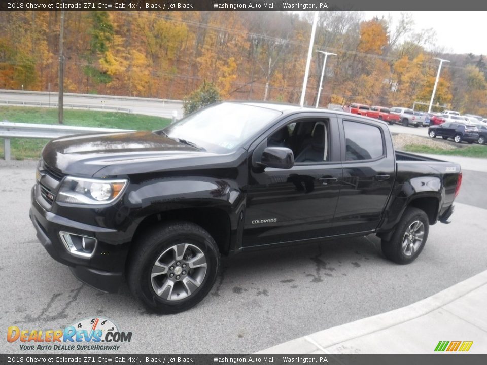 2018 Chevrolet Colorado Z71 Crew Cab 4x4 Black / Jet Black Photo #14