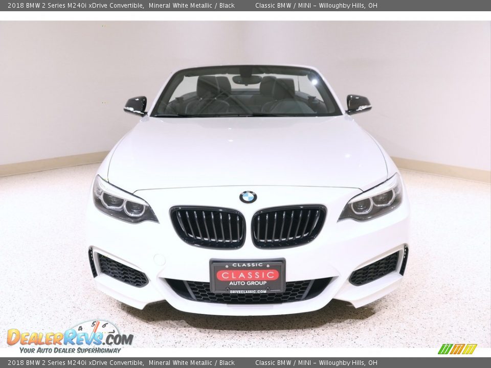 2018 BMW 2 Series M240i xDrive Convertible Mineral White Metallic / Black Photo #3