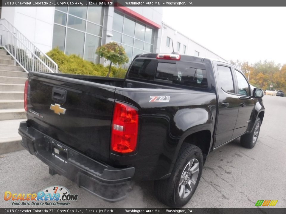 2018 Chevrolet Colorado Z71 Crew Cab 4x4 Black / Jet Black Photo #18