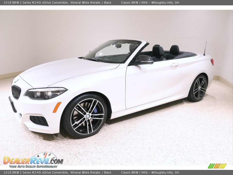 2018 BMW 2 Series M240i xDrive Convertible Mineral White Metallic / Black Photo #4