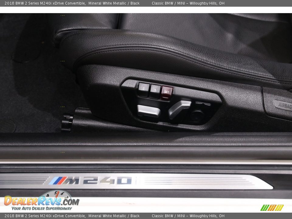 2018 BMW 2 Series M240i xDrive Convertible Mineral White Metallic / Black Photo #7