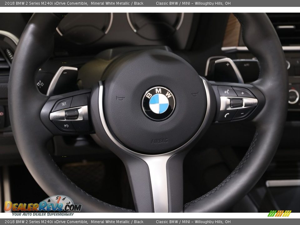2018 BMW 2 Series M240i xDrive Convertible Mineral White Metallic / Black Photo #10