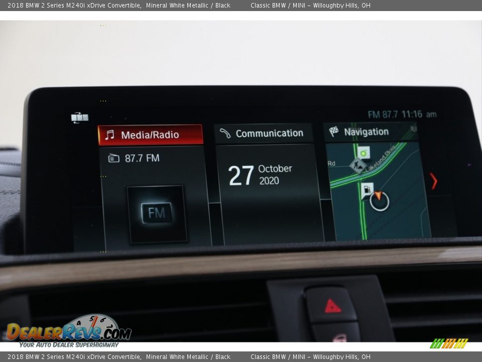 2018 BMW 2 Series M240i xDrive Convertible Mineral White Metallic / Black Photo #14