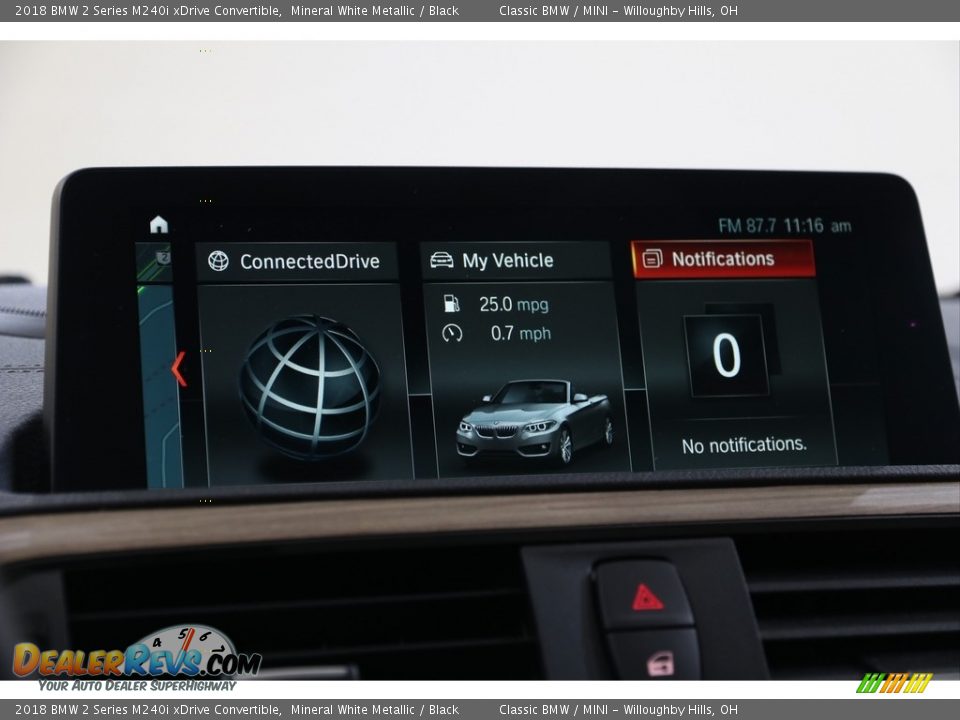 2018 BMW 2 Series M240i xDrive Convertible Mineral White Metallic / Black Photo #15