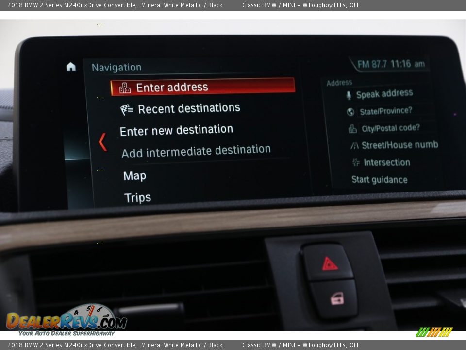 2018 BMW 2 Series M240i xDrive Convertible Mineral White Metallic / Black Photo #18