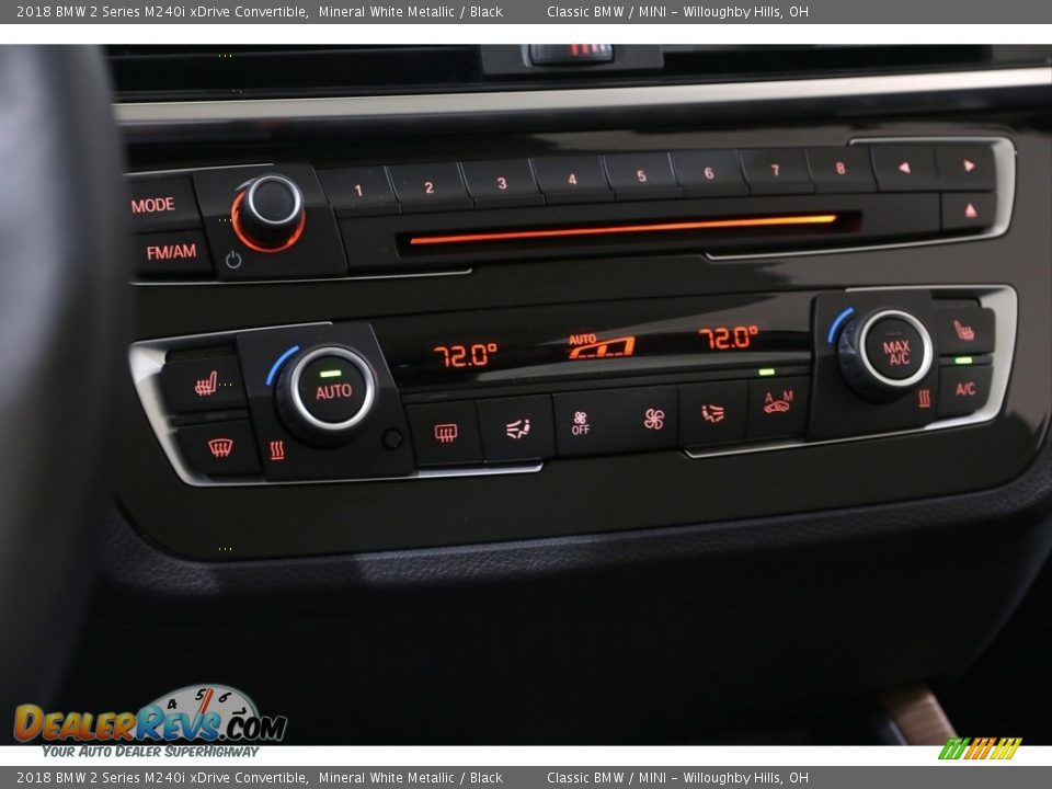 2018 BMW 2 Series M240i xDrive Convertible Mineral White Metallic / Black Photo #24