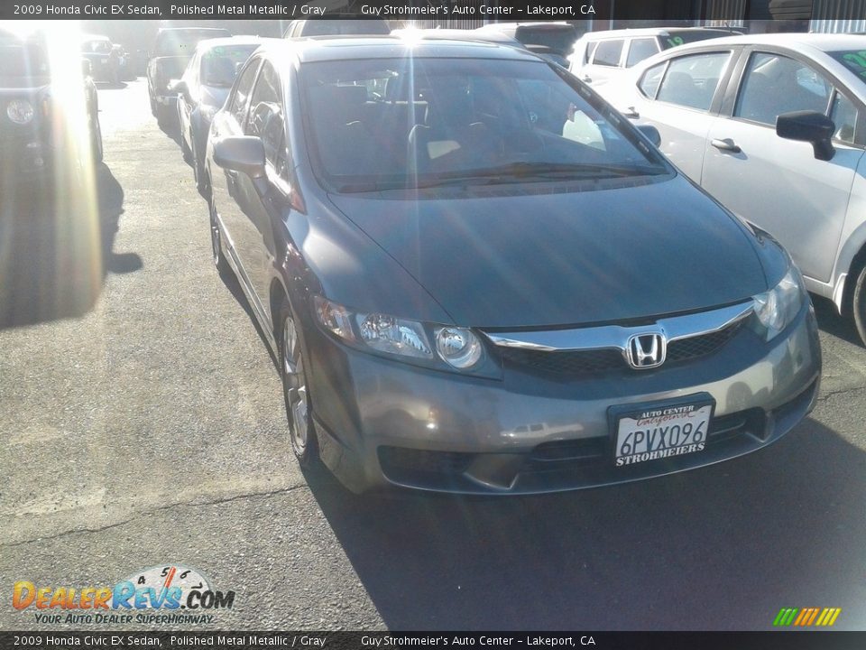 2009 Honda Civic EX Sedan Polished Metal Metallic / Gray Photo #1