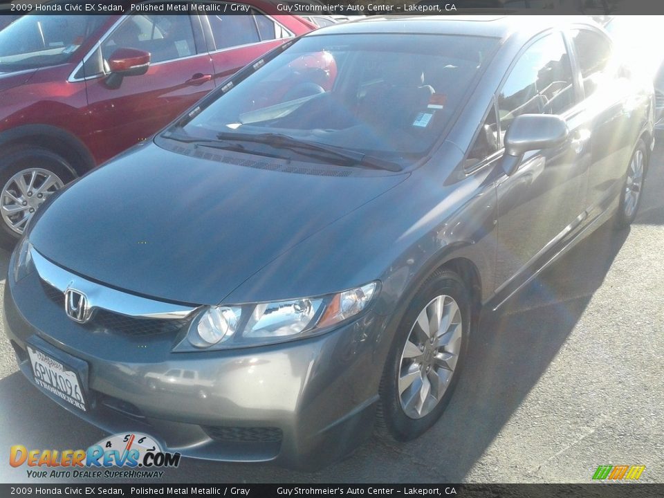 2009 Honda Civic EX Sedan Polished Metal Metallic / Gray Photo #5