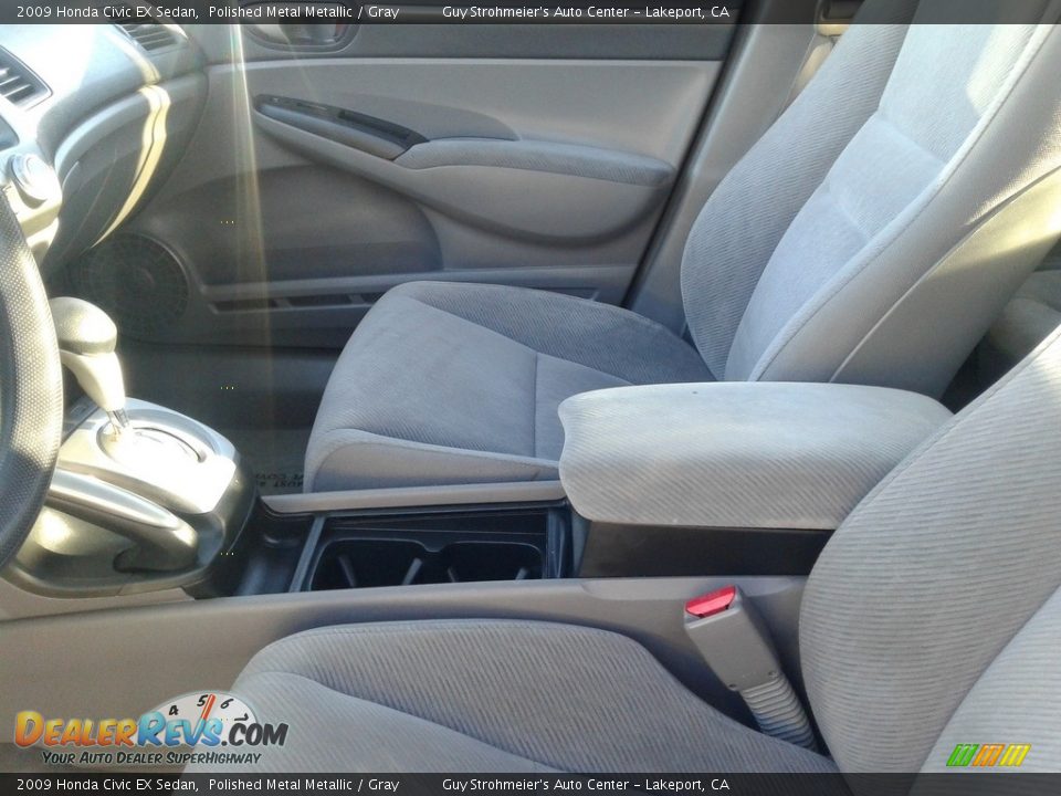 2009 Honda Civic EX Sedan Polished Metal Metallic / Gray Photo #13