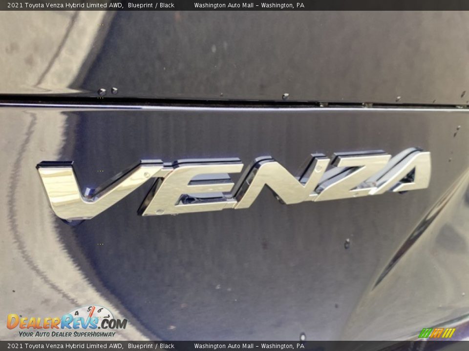 2021 Toyota Venza Hybrid Limited AWD Blueprint / Black Photo #35