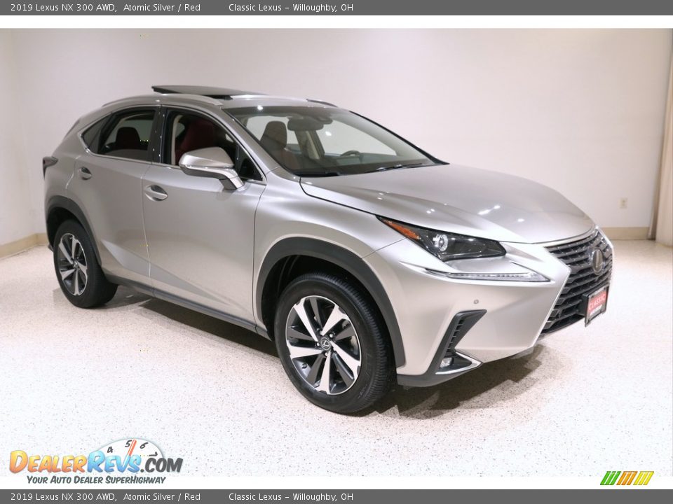 2019 Lexus NX 300 AWD Atomic Silver / Red Photo #1