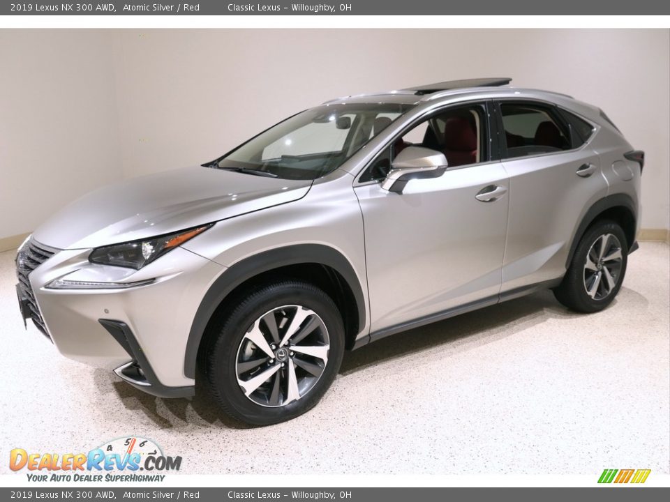 2019 Lexus NX 300 AWD Atomic Silver / Red Photo #3