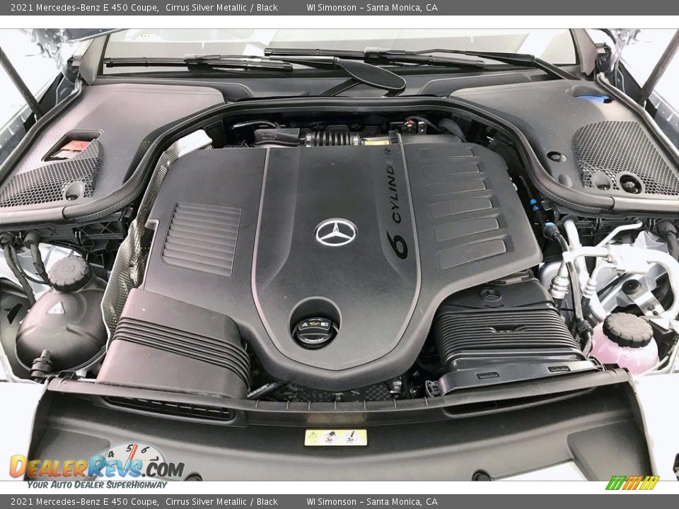 2021 Mercedes-Benz E 450 Coupe Cirrus Silver Metallic / Black Photo #8