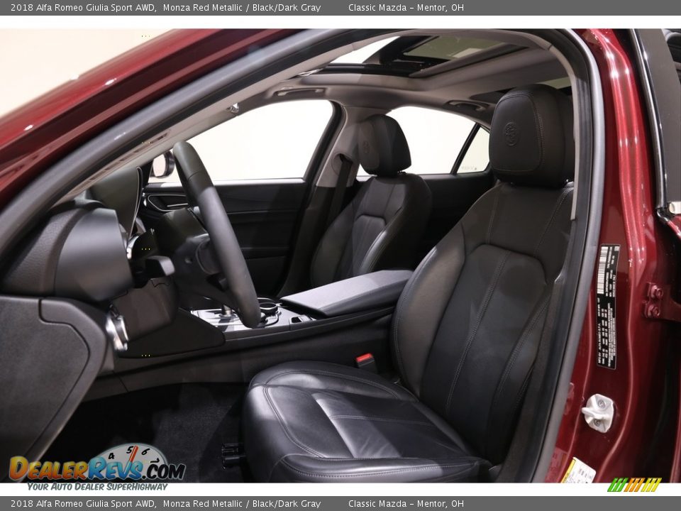 2018 Alfa Romeo Giulia Sport AWD Monza Red Metallic / Black/Dark Gray Photo #7