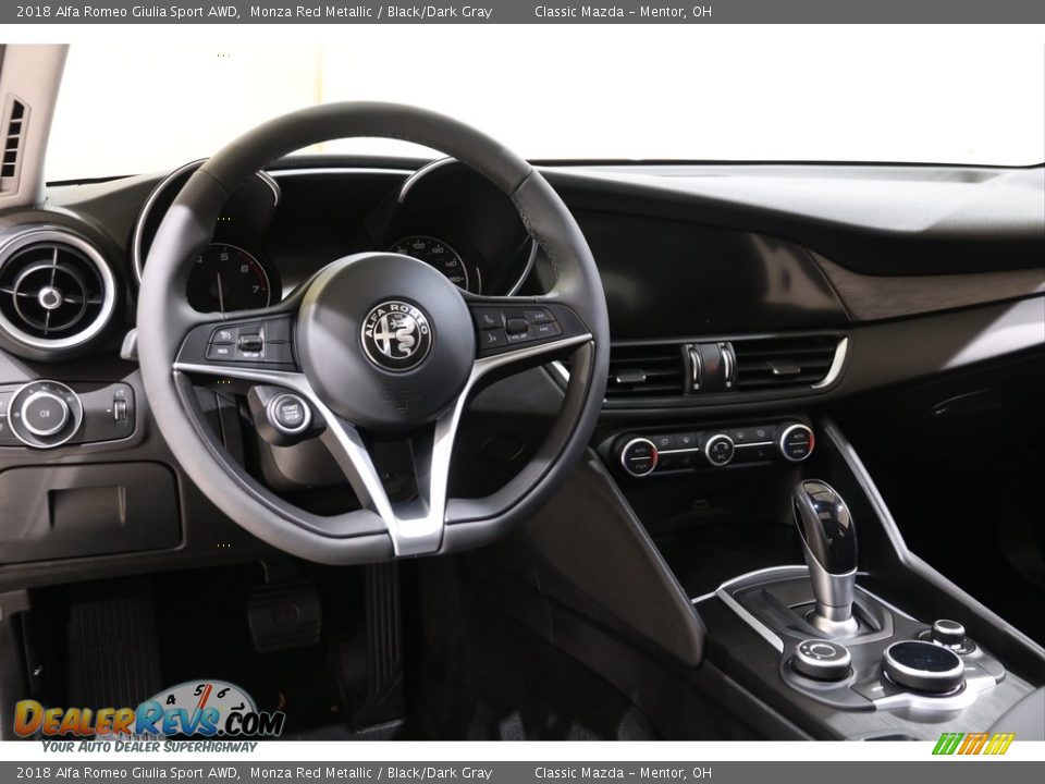 2018 Alfa Romeo Giulia Sport AWD Monza Red Metallic / Black/Dark Gray Photo #9