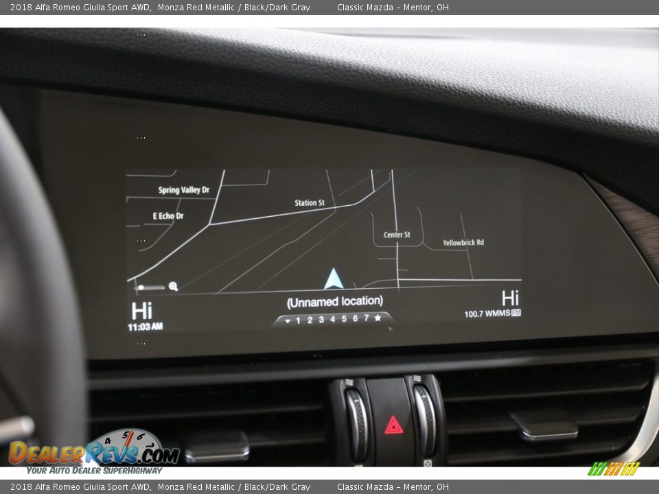 2018 Alfa Romeo Giulia Sport AWD Monza Red Metallic / Black/Dark Gray Photo #15