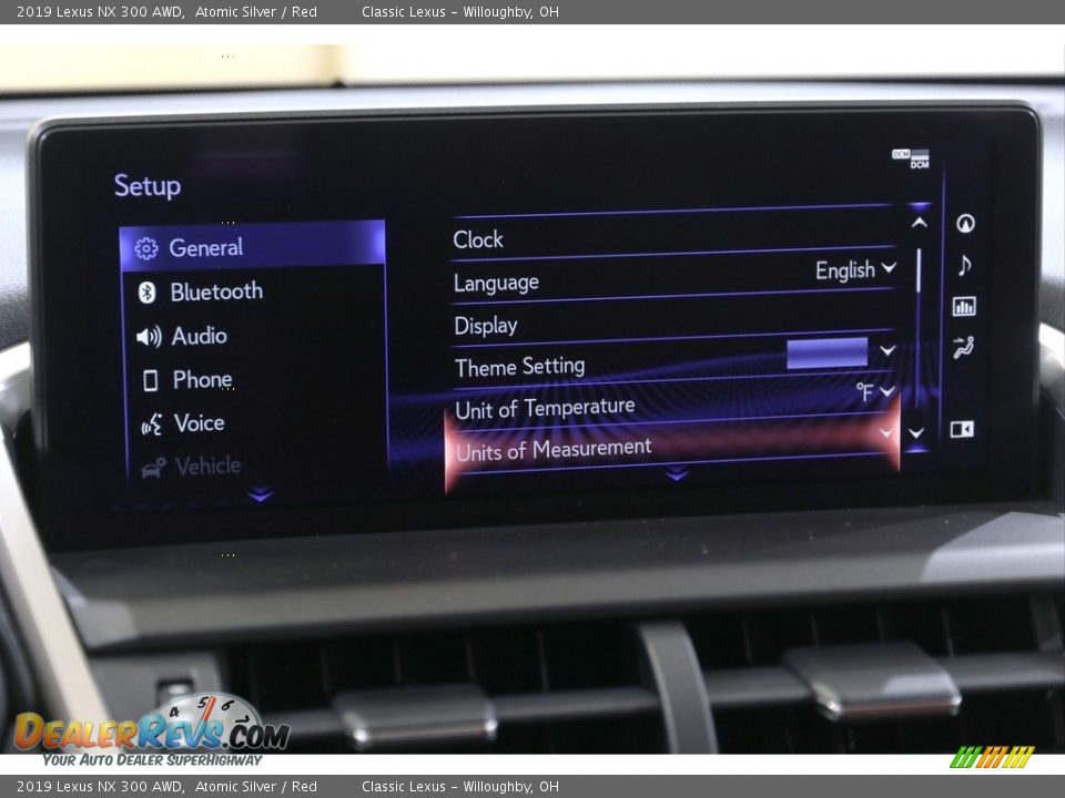 2019 Lexus NX 300 AWD Atomic Silver / Red Photo #20