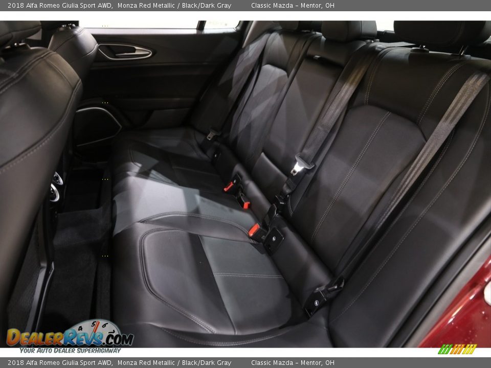 2018 Alfa Romeo Giulia Sport AWD Monza Red Metallic / Black/Dark Gray Photo #28