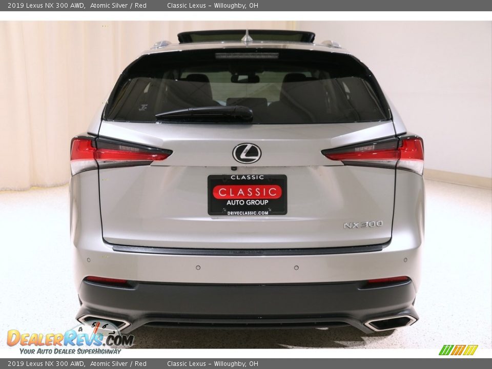 2019 Lexus NX 300 AWD Atomic Silver / Red Photo #32